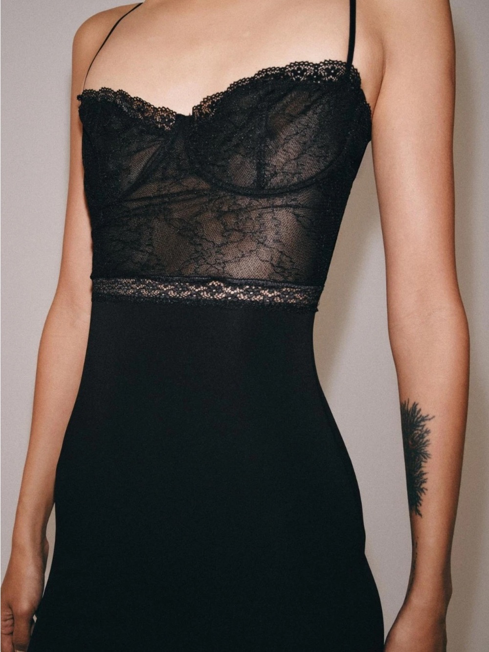 ZARA COMBINATION LACE DRESS - Picture 7 of 10